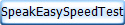 SpeakEasySpeedTest